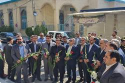 در اولین روز از هفته قوه قضاییه، مزار شهدا غبارروبی و گلباران شد